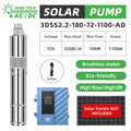 DIFFUL Solar Screw Pump Solutions, 3 inch 1.5 HP 10 GPM Flow 85 V - 280 V AC/DC For Irrigation