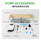 DIFFUL Solar Well Pump Kit , 3 inch 0.5 HP 15 GPM Flow DC For Farmland Irrigation