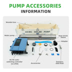 DIFFUL Solar Water Pump Solutions, 3 inch 1 HP 110 V AC/DC 310 ft Head For Farm